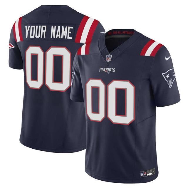 Patriots Vapor Limited Custom Jersey - All Stitched - Navy — view 1