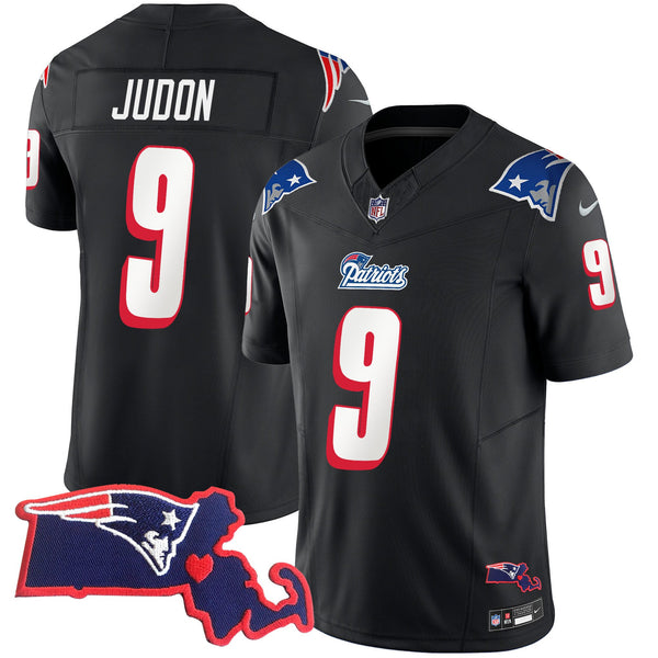 Men's Patriots 1996 Throwback State Patch Vapor Jersey - All Stitched - Black - Matthew Judon — view 1