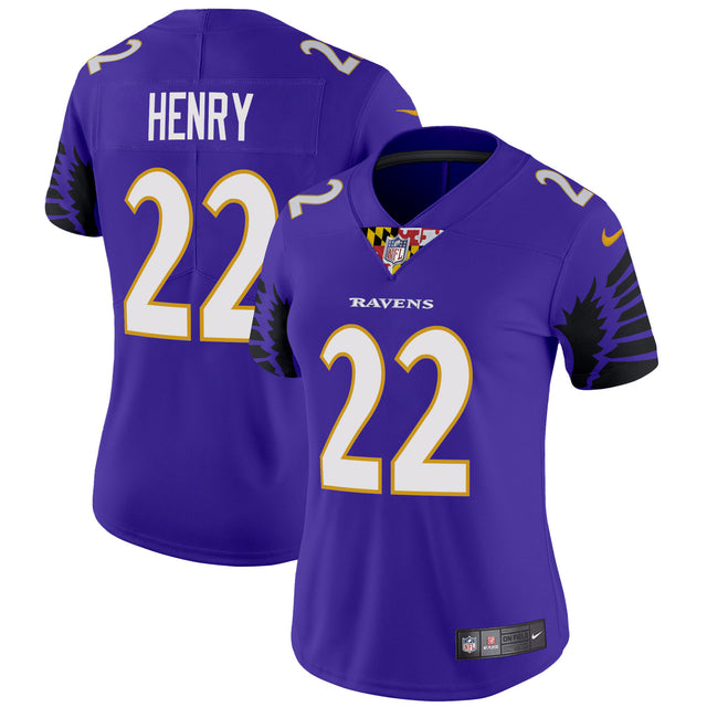 Women's Ravens Special Vapor Limited Jersey - All Stitched - Purple - Derrick Henry — view 1