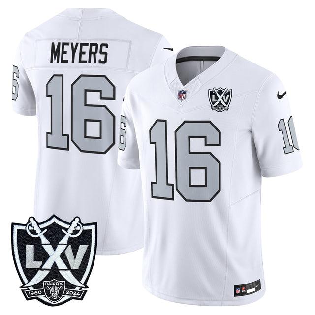 Men's Las Vegas Raiders 2026 Vapor Limited Jersey - All Stitched - White - Jakobi Meyers — view 1