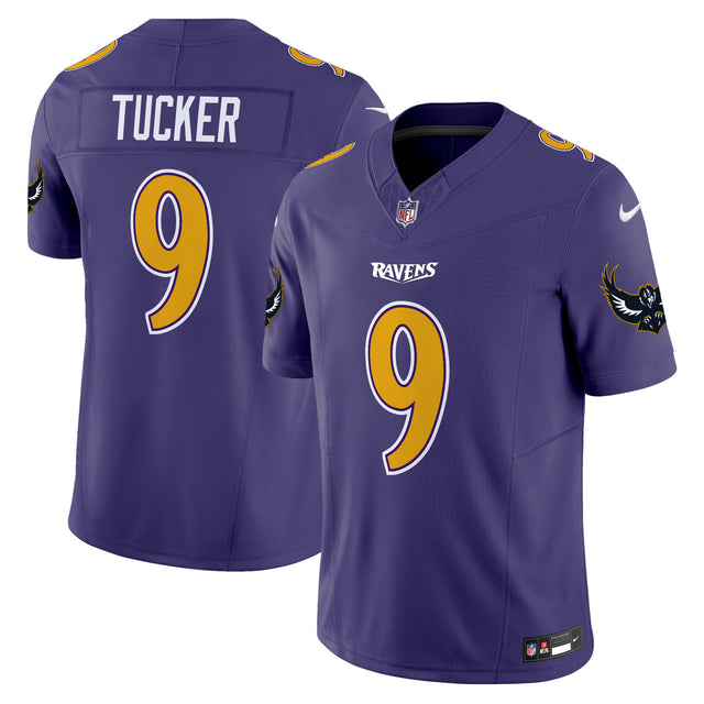 Men's Ravens Special Vapor Limited Jersey V2 - All Stitched - Purple - Justin Tucker — view 1