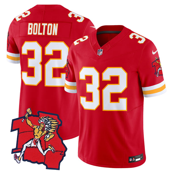 Men's Chiefs 1963 Throwback Vapor Limited Jersey - All Stitched - Red - Nick Bolton — view 1