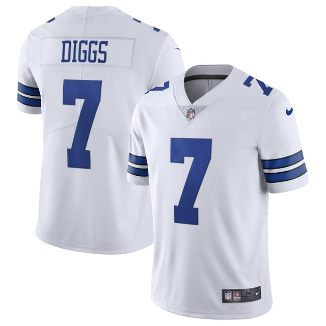 Trevon Diggs Dallas Cowboys White Jersey - All Stitched - Trevon Diggs — view 1