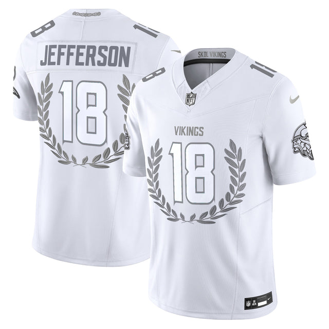 Minnesota Vikings Platinum MVP Vapor Limited Jersey - All Stitched - Justin Jefferson — view 1